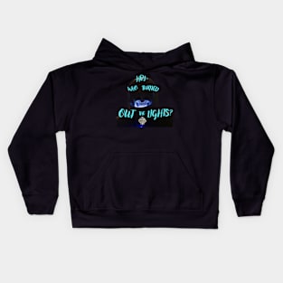 DrWhoPod Hey? Who Turned Out The Lights? Kids Hoodie